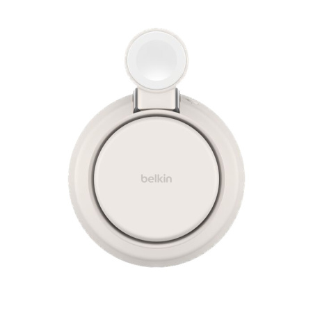 Беспроводное зарядное устройство Belkin Ultracharge Pro Qi2 25W 3-in-1 Magnetic Charging Stand Бежевый