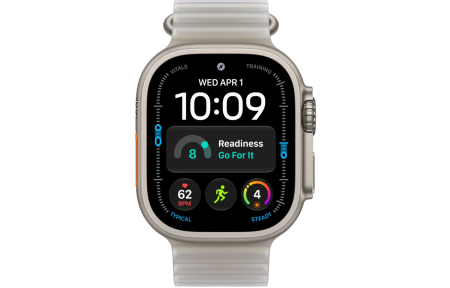 Часы Apple Watch Ultra 4 (2026) 49mm Natural Titanium Case with Translucent Gray Ocean Band (GPS + Cellular)
