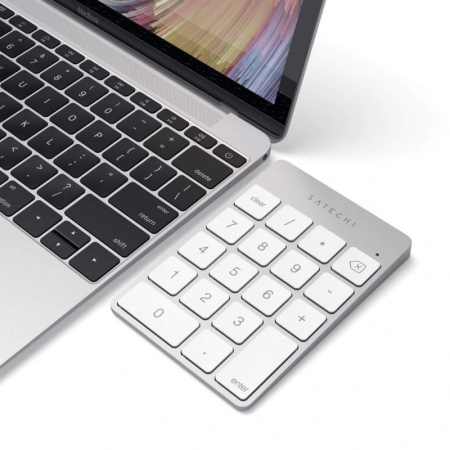 Беспроводной цифровой блок Satechi Aluminum Slim Keypad Numpad Silver