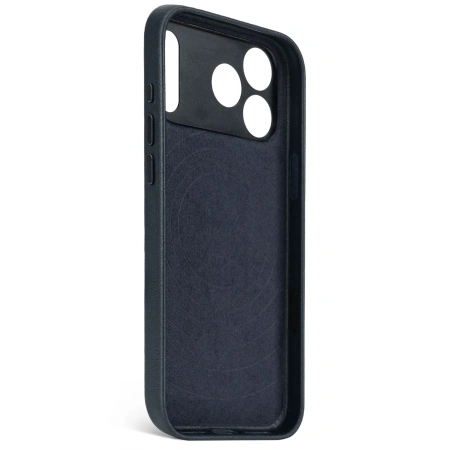 Защитный чехол Decoded Leather MagSafe Case для iPhone 17 Pro Navy Shadow