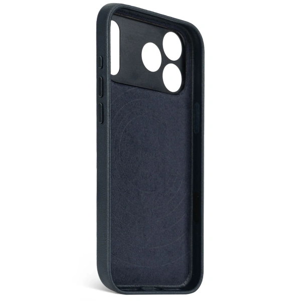 Защитный чехол Decoded Leather MagSafe Case для iPhone 17 Pro Navy Shadow