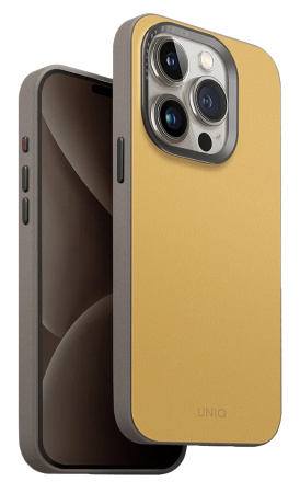 Чехол Uniq для iPhone 15 Pro Max Lyden DS с поддержкой Magsafe Canary Yellow / Flint Grey