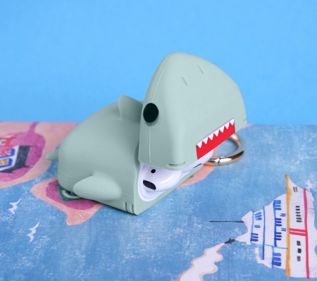 Чехол Elago Shark Silicone Hang case для AirPods Mint Чехол Elago Shark Silicone Hang case для AirPods Mint