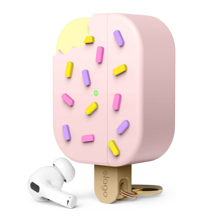 Чехол Elago Ice Cream Silicone Hang Case для AirPods Pro 2 Strawberry