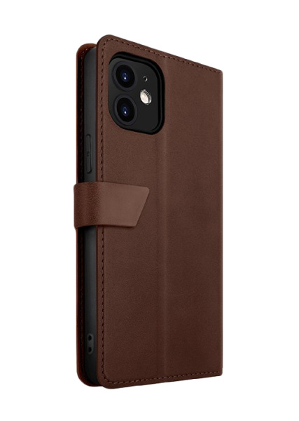 Чехол-книжка для iPhone 12 / 12 Pro Uniq Journa Heritage Brown