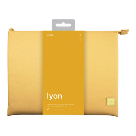 Чехол Uniq LYON RPET Fabric Laptop sleeve (snug-fit) для MacBook Pro 14 Canary Yellow