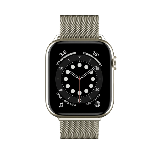 Ремешок Switcheasy Mesh Stainless Steel Apple Watch Loop для Apple Watch 42/44/45/49mm Starlight