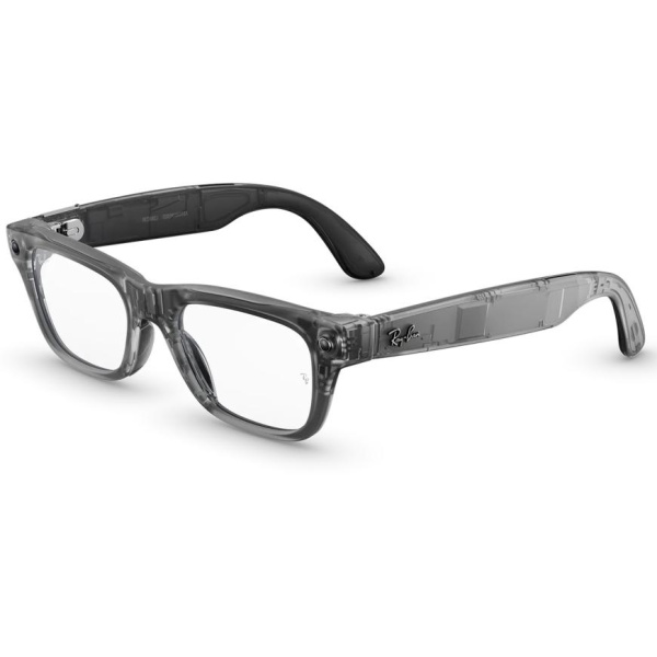 Умные очки Meta Ray-Ban Blayzer Optics (Gen2) Matte Transparent Ice Grey (S50)