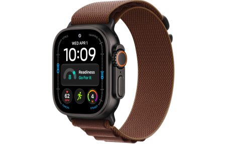 Часы Apple Watch Ultra 4 (2026) 49mm Black Titanium Case with Burgundy Alpine Loop - Medium (GPS + Cellular)