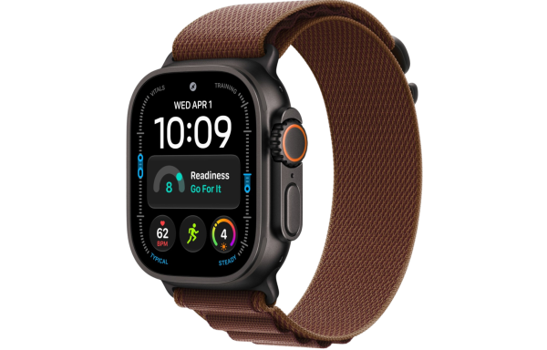 Часы Apple Watch Ultra 4 (2026) 49mm Black Titanium Case with Burgundy Alpine Loop - Medium (GPS + Cellular)