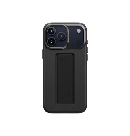 Защитный чехол Uniq для iPhone 17 Pro Max Uniq Heldro PRO Leatherette MagSafe + FlexGrip Black