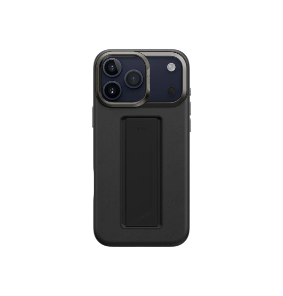 Защитный чехол Uniq для iPhone 17 Pro Max Uniq Heldro PRO Leatherette MagSafe + FlexGrip Black
