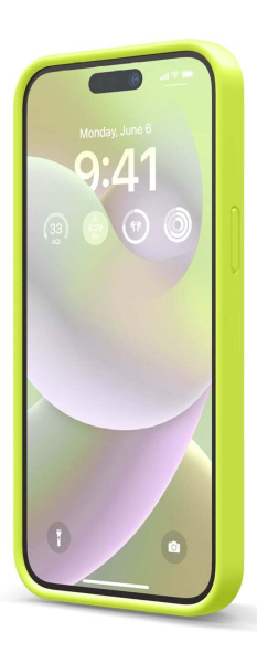 Чехол Elago для iPhone 14 Pro Premium Silicone Case Neon Yellow