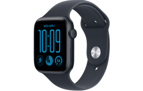 Часы Apple Watch SE 3 (2026) 40mm Midnight Aluminum Case with Navy Blue Sport Band (GPS) (размер M/L)