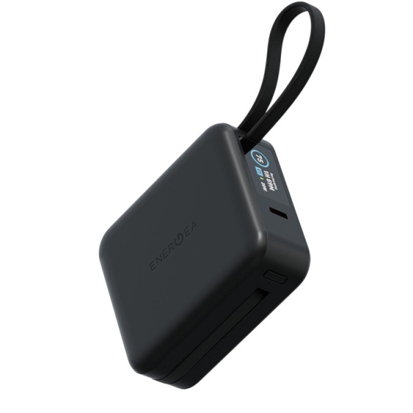 Внешний аккумулятор Energea Magpac Mini Plus (CCC) Wireless Power Bank 10000mAh With Build in USB-C Cable & Display Black