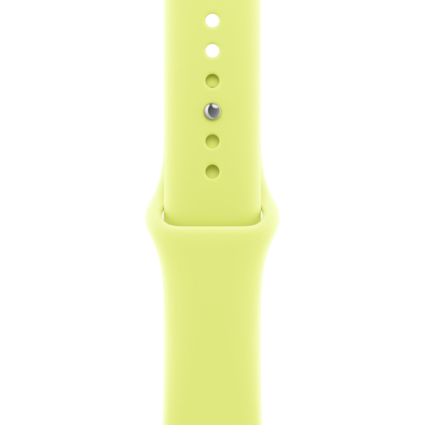 Часы Apple Watch Series 11 46mm Silver Aluminum Case with Neon Yellow Sport Band (GPS) (размер S/M)