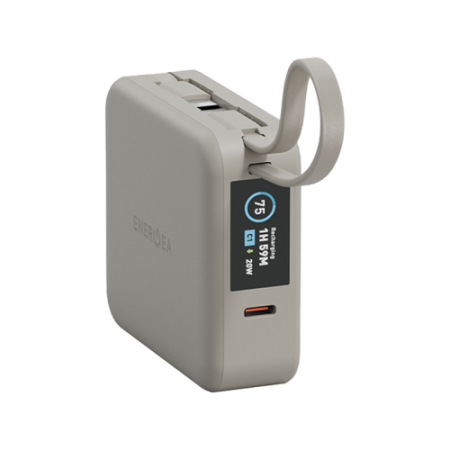Внешний аккумулятор Energea Magpac Mini Plus Wireless Power Bank 10000mAh With Build in USB-C Cable & Display Sand