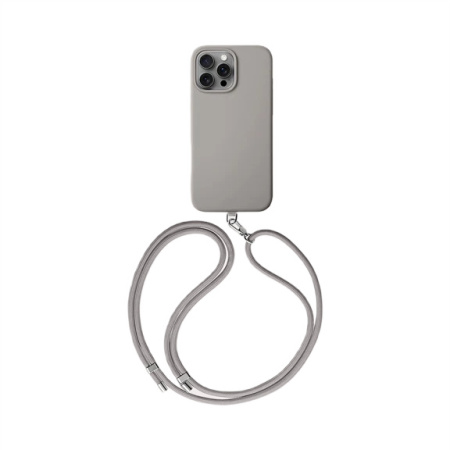 Защитный чехол Uniq Coehl Creme MagSafe для iPhone 16 Pro Max с ремешком Grey