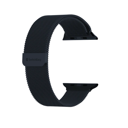 Ремешок Switcheasy Mesh Stainless Steel Apple Watch Loop для Apple Watch 42/44/45/49mm Midnight