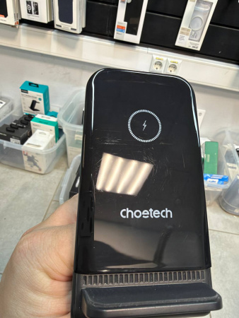 Беспроводная док-станция Choetech 3-в-1 Stand 15W Black (Уцененный)