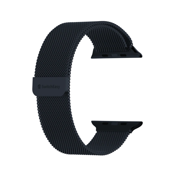 Ремешок Switcheasy Mesh Stainless Steel Apple Watch Loop для Apple Watch 42/44/45/49mm Midnight