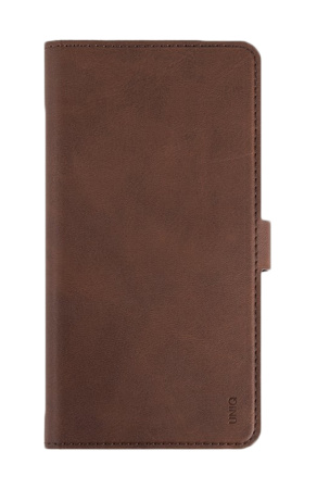 Чехол-книжка для iPhone 14 Uniq Journa Heritage Brown