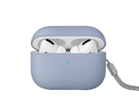 Чехол для AirPods Pro 2 Uniq Lino Liquid Silicone Arctic Blue