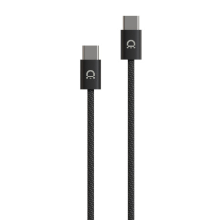 Кабель AceCase USB-C to USB-C 100W AceFlow Magnetic 100см Black