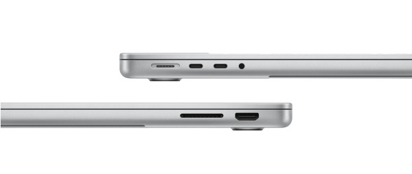 Ноутбук Apple MacBook Pro 14"  M3 (8-core CPU, 10-core GPU) / RAM 8GB / SSD 1TB Silver (Серебристый) 70W MR7K3