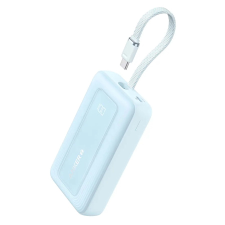 Внешний аккумулятор ANKER Zolo 10000mAh 30W with cable Type-C Blue