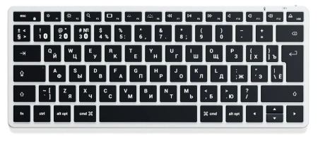 Клавиатура Satechi Slim X1 Bluetooth Backlit Keyboard с русской раскладкой Silver