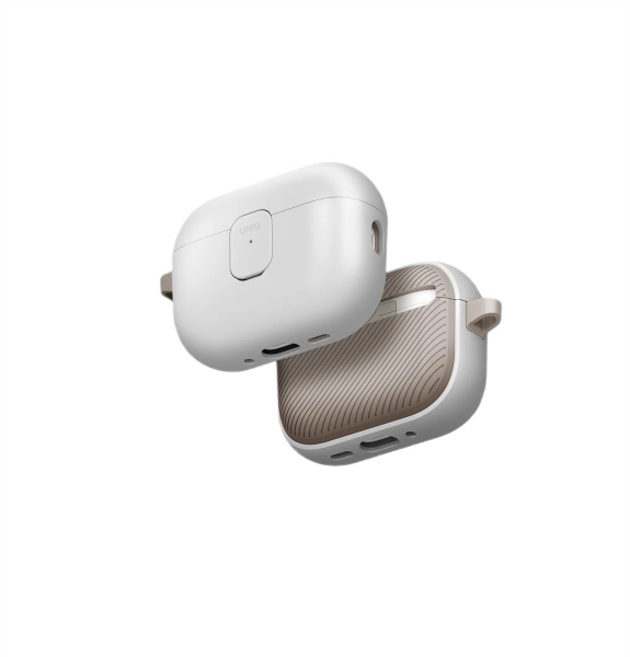 Защитный чехол Uniq для Airpods Pro 3 CLYDE Lock case Mist Grey/Khaki