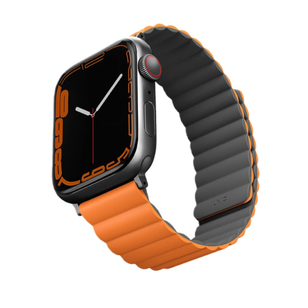 Ремешок Uniq для Apple Watch 42-45 mm Revix Reversible Magnetic Grey/Orange