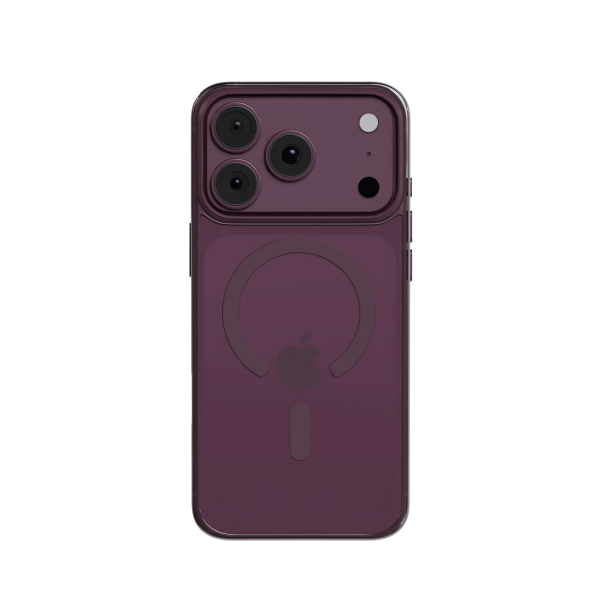 Защитный чехол AceCase Crystal Shield для iPhone 18 Pro / iPhone 17 Pro Burgundy
