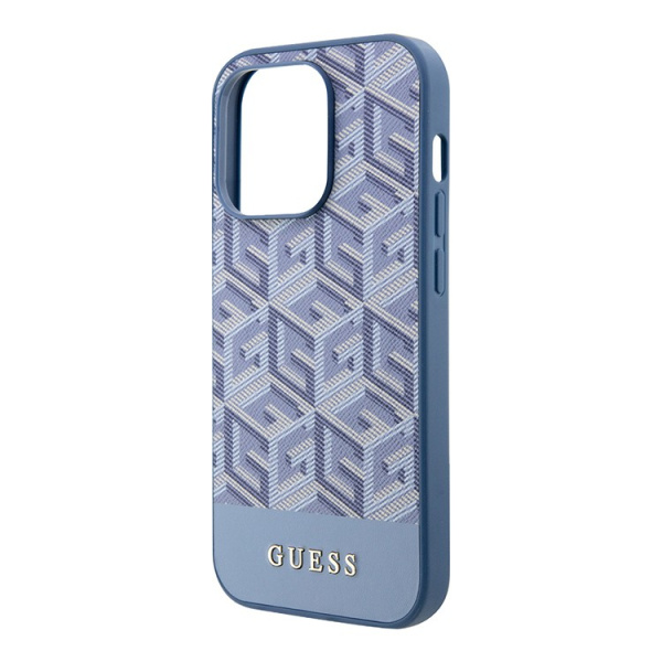 Чехол Guess для iPhone 15 Pro MagSafe G CUBE Hard Blue
