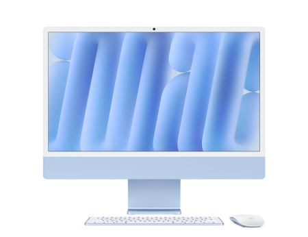 Моноблок Apple iMac 24  Retina 4,5K M4 (8C CPU, 8C GPU) / 16GB / 256GB SSD Blue (Синий) MWUF3