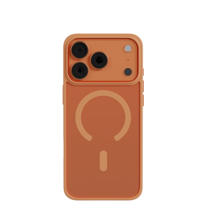 Защитный чехол AceCase Soft Rim Orange для iPhone 17 Pro Max