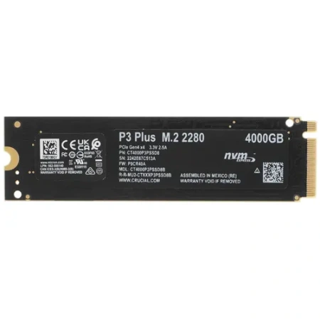 Твердотельный накопитель Crucial P3 Plus 4TB PCIe M.2 2280 SSD