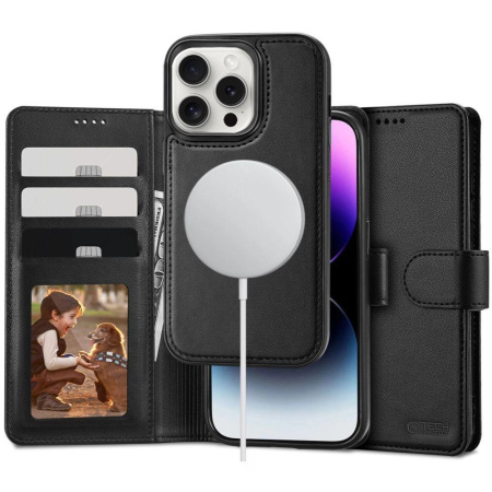 Защитный чехол TECH-PROTECT Wallet Magsafe iPhone 16 Pro Max Black Защитный чехол TECH-PROTECT Wallet Magsafe iPhone 16 Pro Max Black