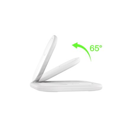 Беспроводная зарядная станция Belkin 3-в-1 Magnetic Foldable Wireless Charger with Qi2 15W White