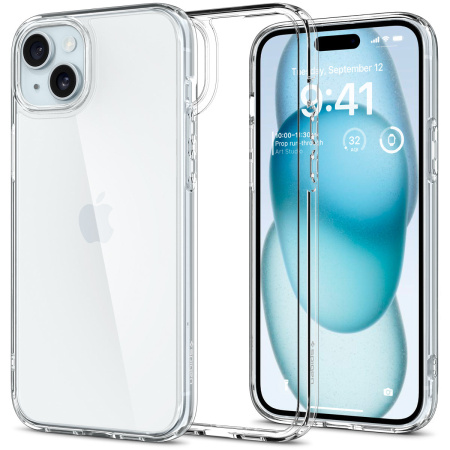 Защитный чехол Spigen Ultra Hybrid для iPhone 15 Plus Crystal Clear