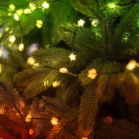 Умная гирлянда Twinkly Candies Stars RGB, в форме звезды 7мм, 200 диодов, зеленый провод, BT+WiFi, IP20