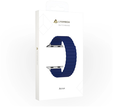 Ремешок Lyambda Acrux для Apple Watch 38-41 мм Blue Ремешок Lyambda Acrux для Apple Watch 38-41 мм Blue