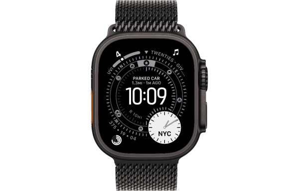 Часы Apple Watch Ultra 3 (2025) 49mm Black Titanium Case with Black Titanium Milanese Loop - Medium (GPS + Cellular)