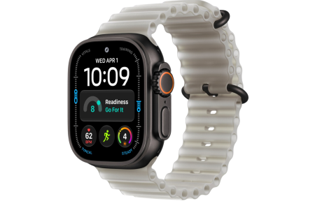 Часы Apple Watch Ultra 4 (2026) 49mm Black Titanium Case with Translucent Gray Ocean Band (GPS + Cellular)