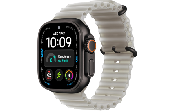 Часы Apple Watch Ultra 4 (2026) 49mm Black Titanium Case with Translucent Gray Ocean Band (GPS + Cellular)