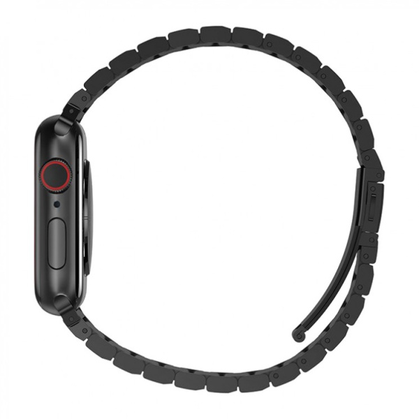 Ремешок для Apple Watch 42-45mm Uniq Strova Strap Link Steel Black