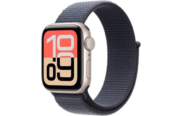 Часы Apple Watch SE 3 (2025) 44mm Starlight Aluminum Case with Anchor Blue Sport Loop (GPS)
