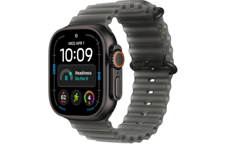 Часы Apple Watch Ultra 4 (2026) 49mm Black Titanium Case with Translucent Black Ocean Band (GPS + Cellular)