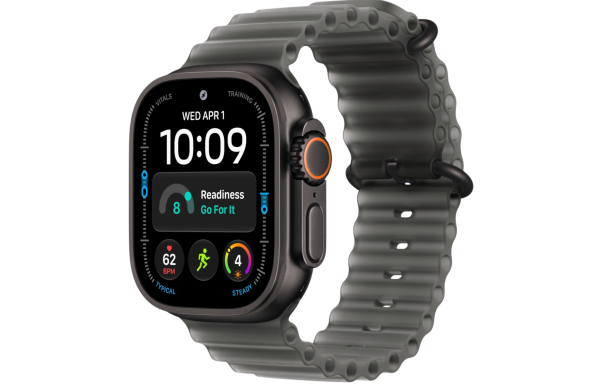Часы Apple Watch Ultra 4 (2026) 49mm Black Titanium Case with Translucent Black Ocean Band (GPS + Cellular)